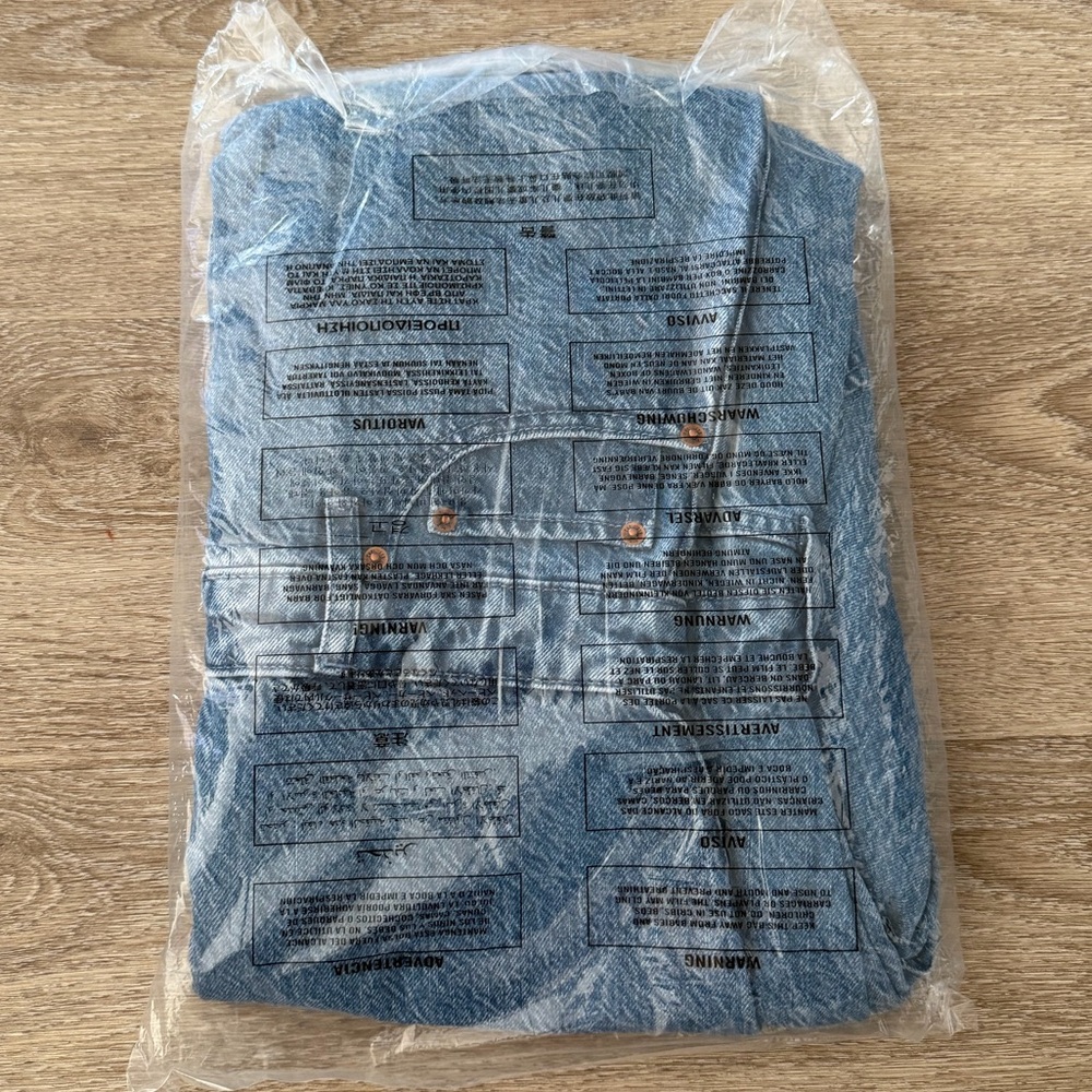 Abercrombie & Fitch Denim Shirt Dress XS Medium Wash Button Front Mini NWT - Picture 9 of 10